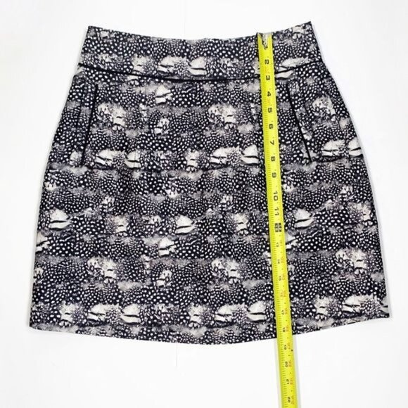 J Crew Abstract Patterned Fully Lined Preppy Mini Skirt Pockets Size 2 - Picture 7 of 11
